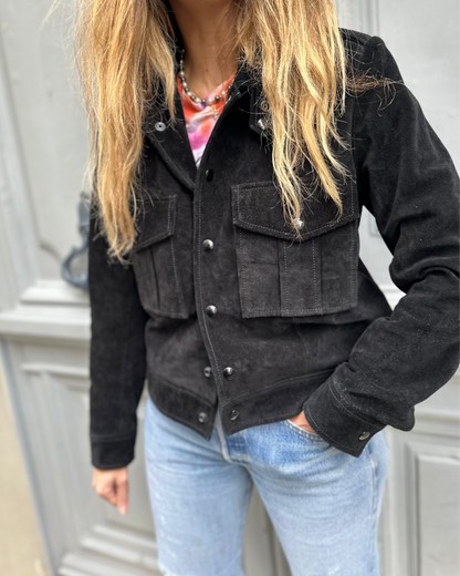 Veste en daim noir IRO