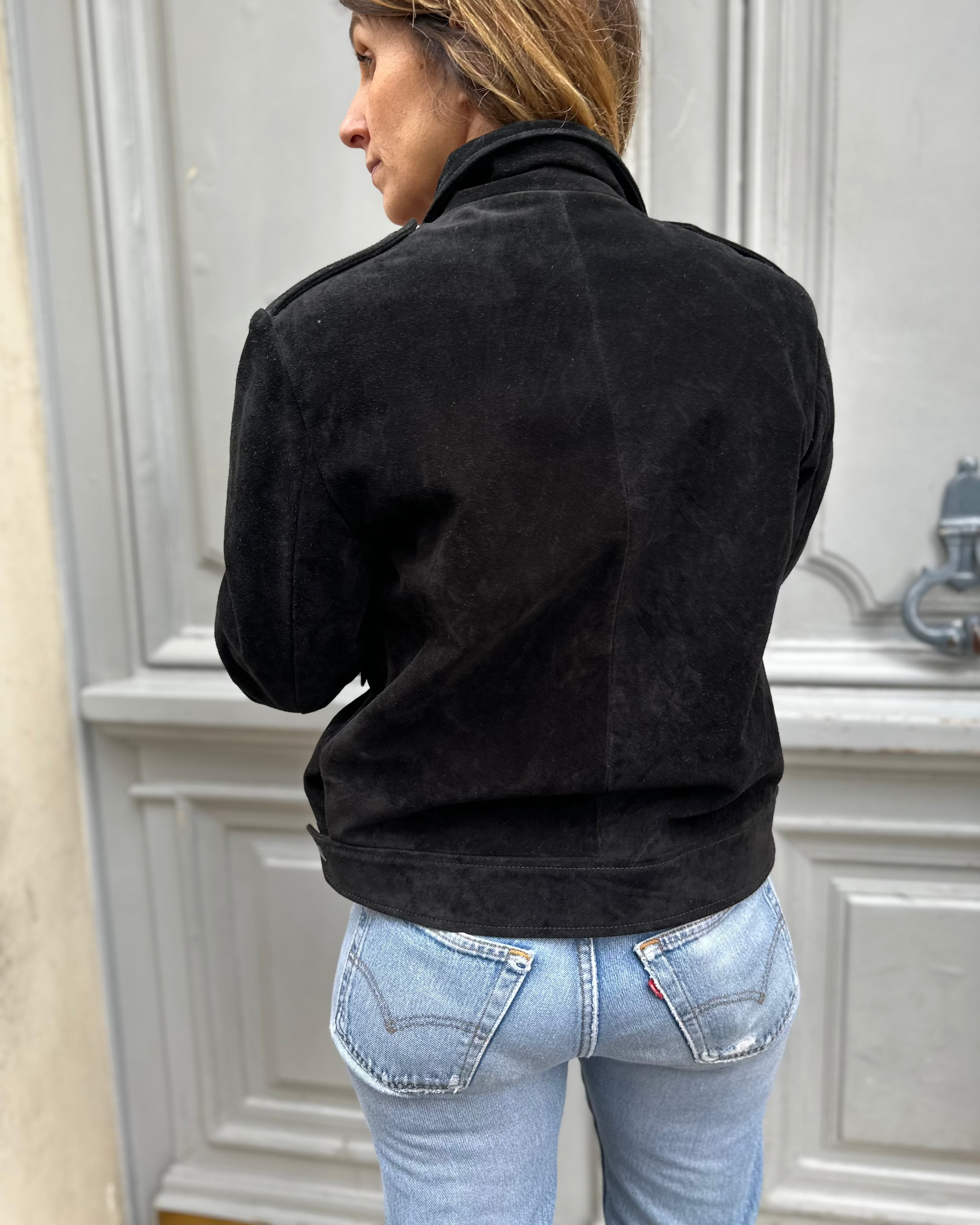 Veste en daim noir IRO