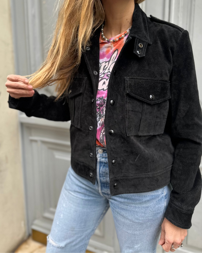 Veste en daim noir IRO
