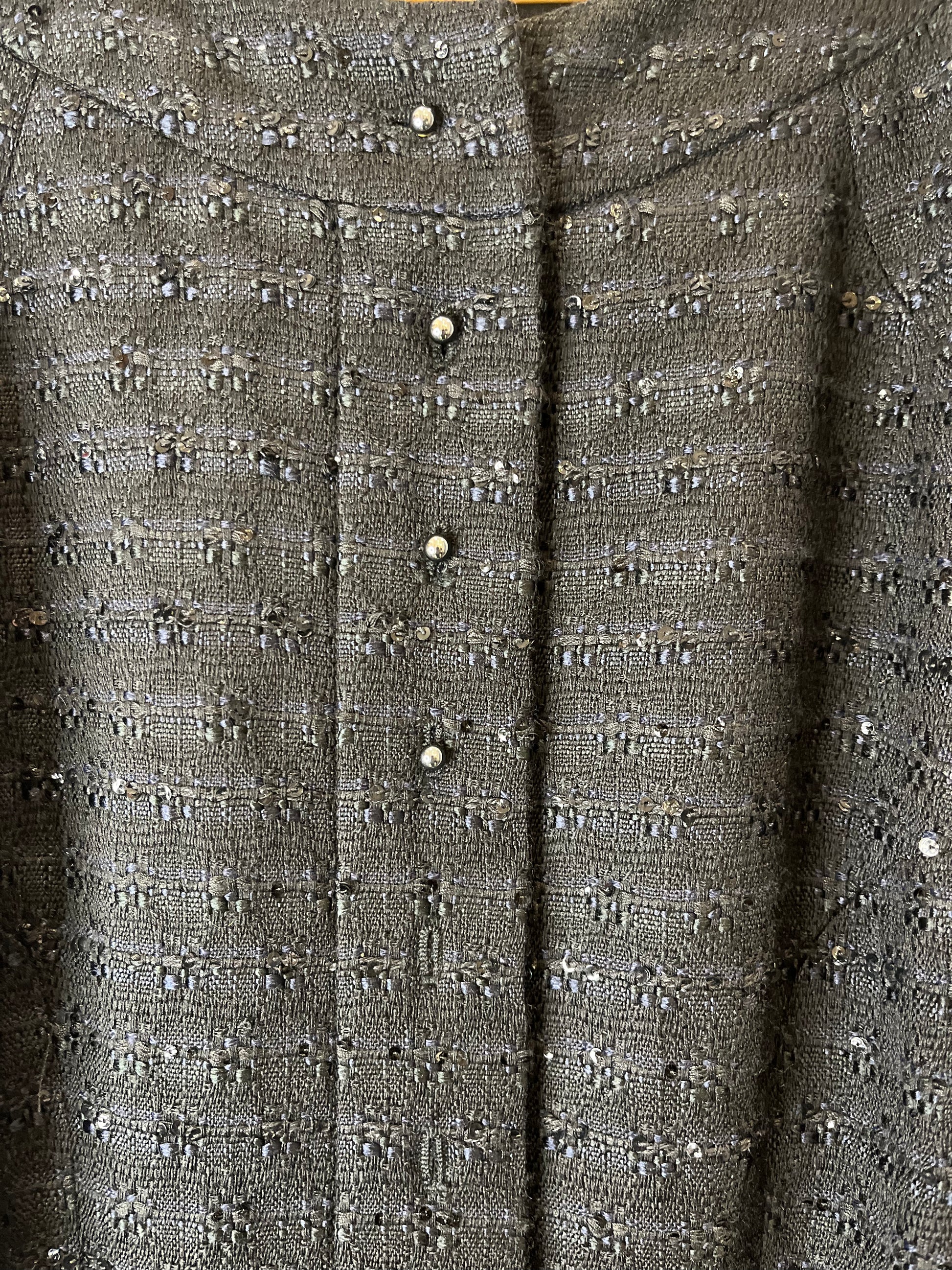 Robe Chanel en maille texturée