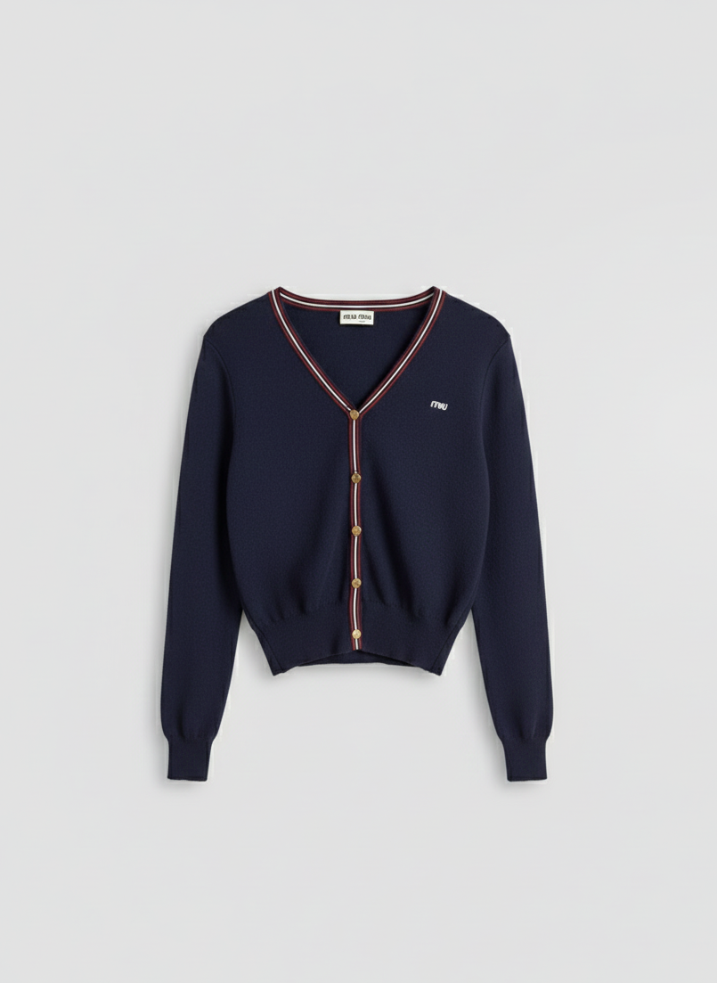 Ensemble Miu Miu – Cardigan & jupe plissée