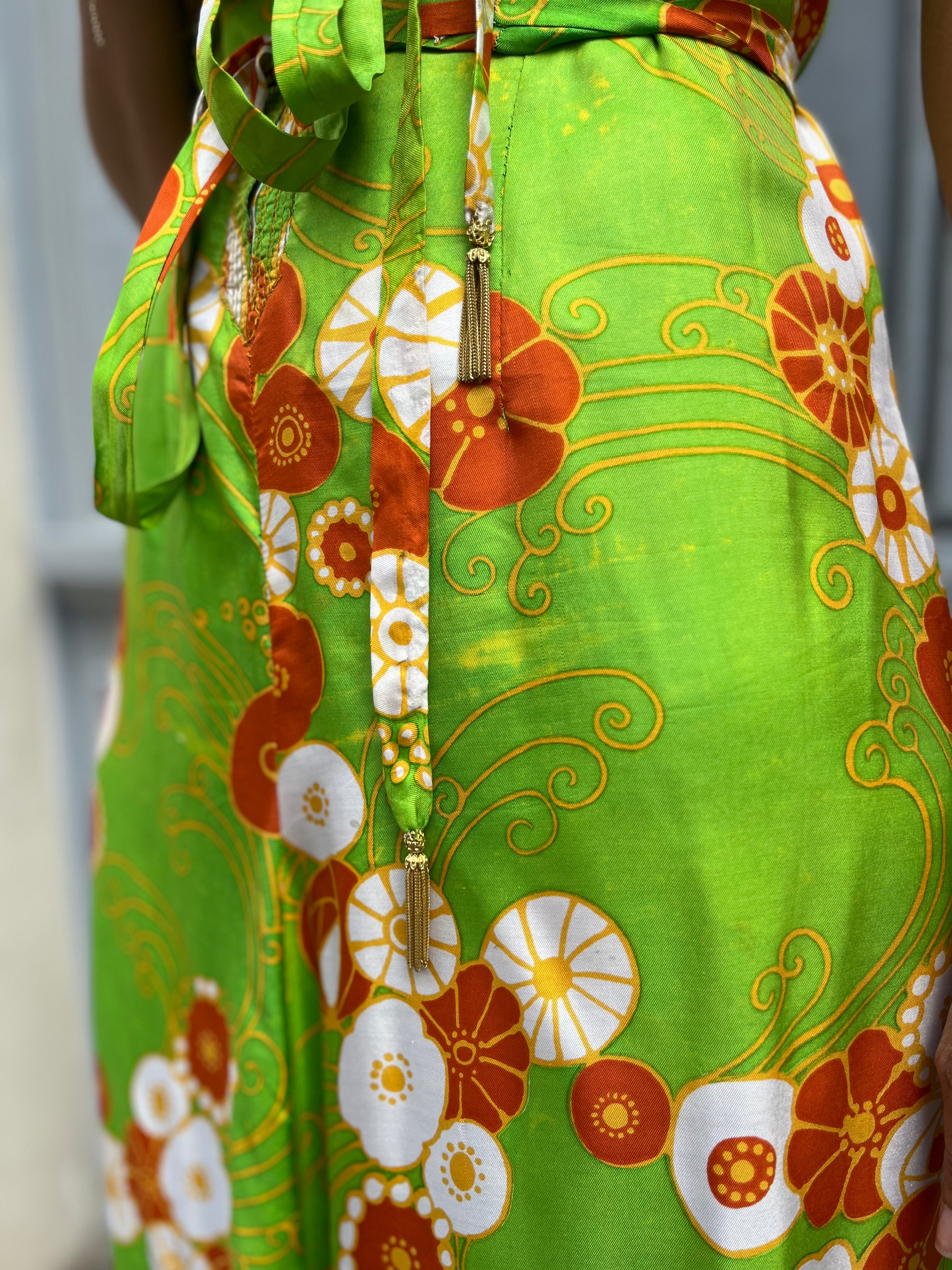 Robe à fleurs années 60