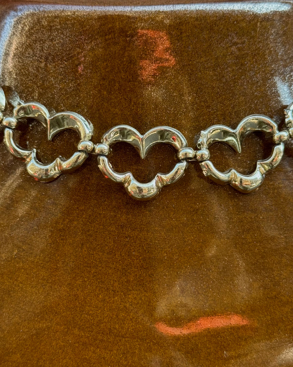 Collier trèfle doré Monet