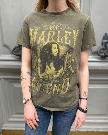 Tee shirt kaki Bob Marley