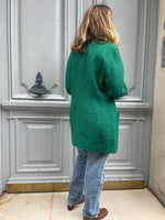 Manteau vert Céline