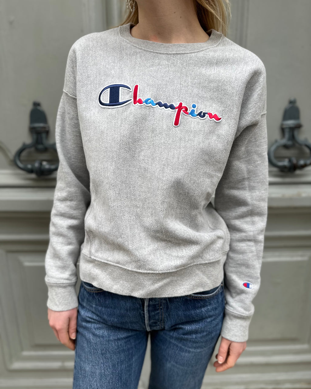 Sweat gris Champion