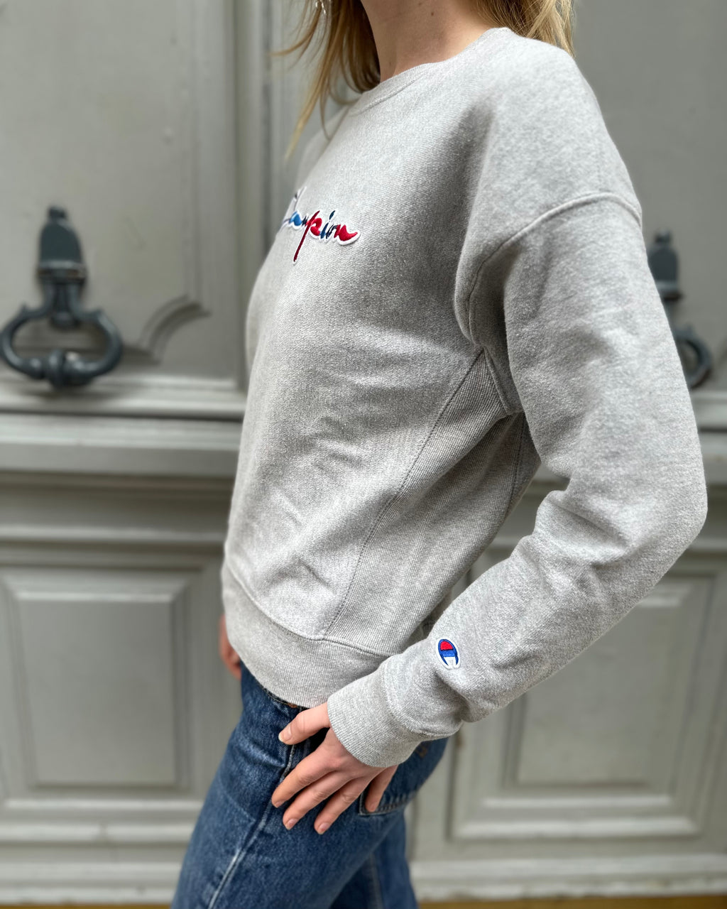Sweat gris Champion