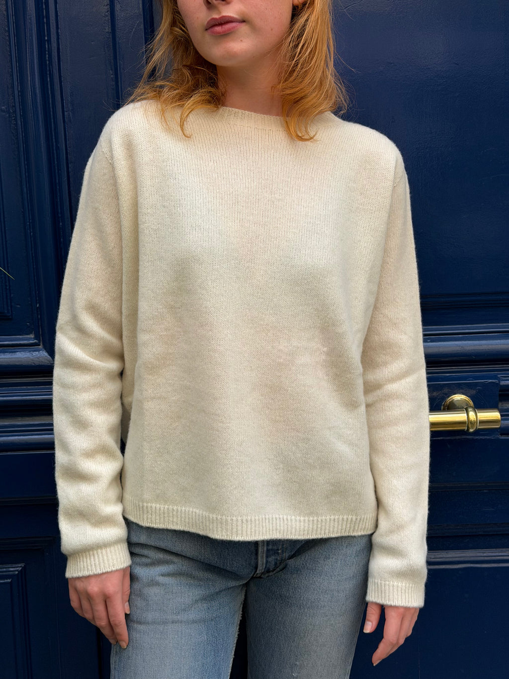 Pull en laine écru