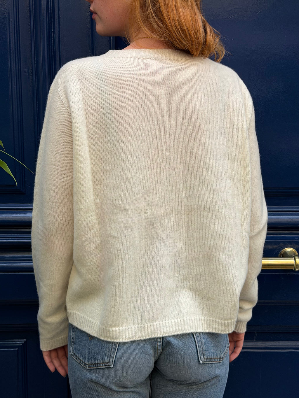 Pull en laine écru
