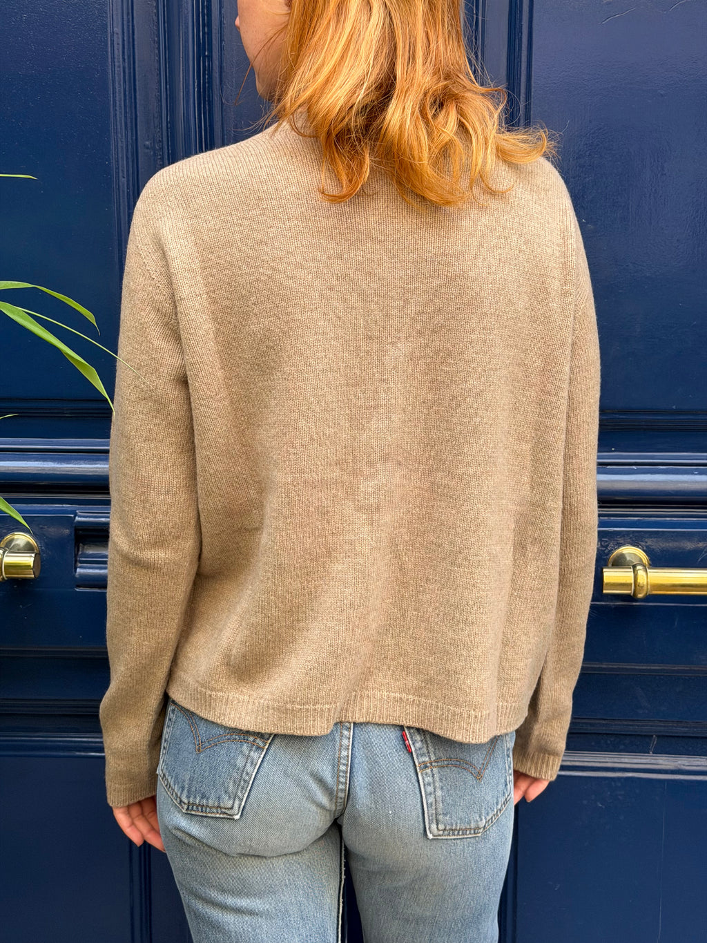 Pull en laine marron