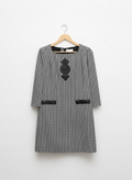 Robe Pierre Cardin – motif pied-de-poule