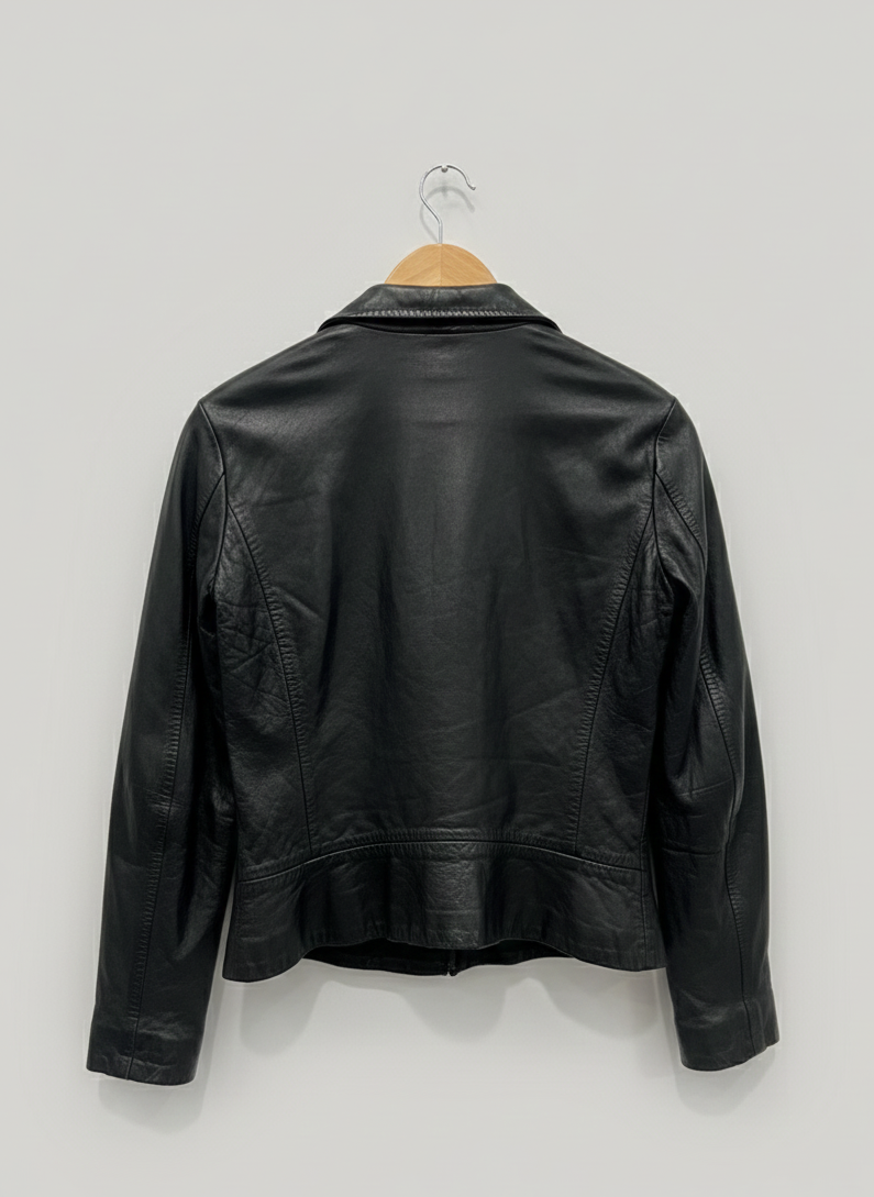 Veste en cuir noire Isabel Marant