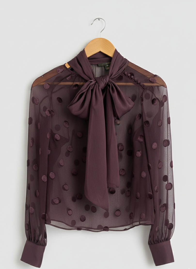 Blouse à pois Louis Vuitton