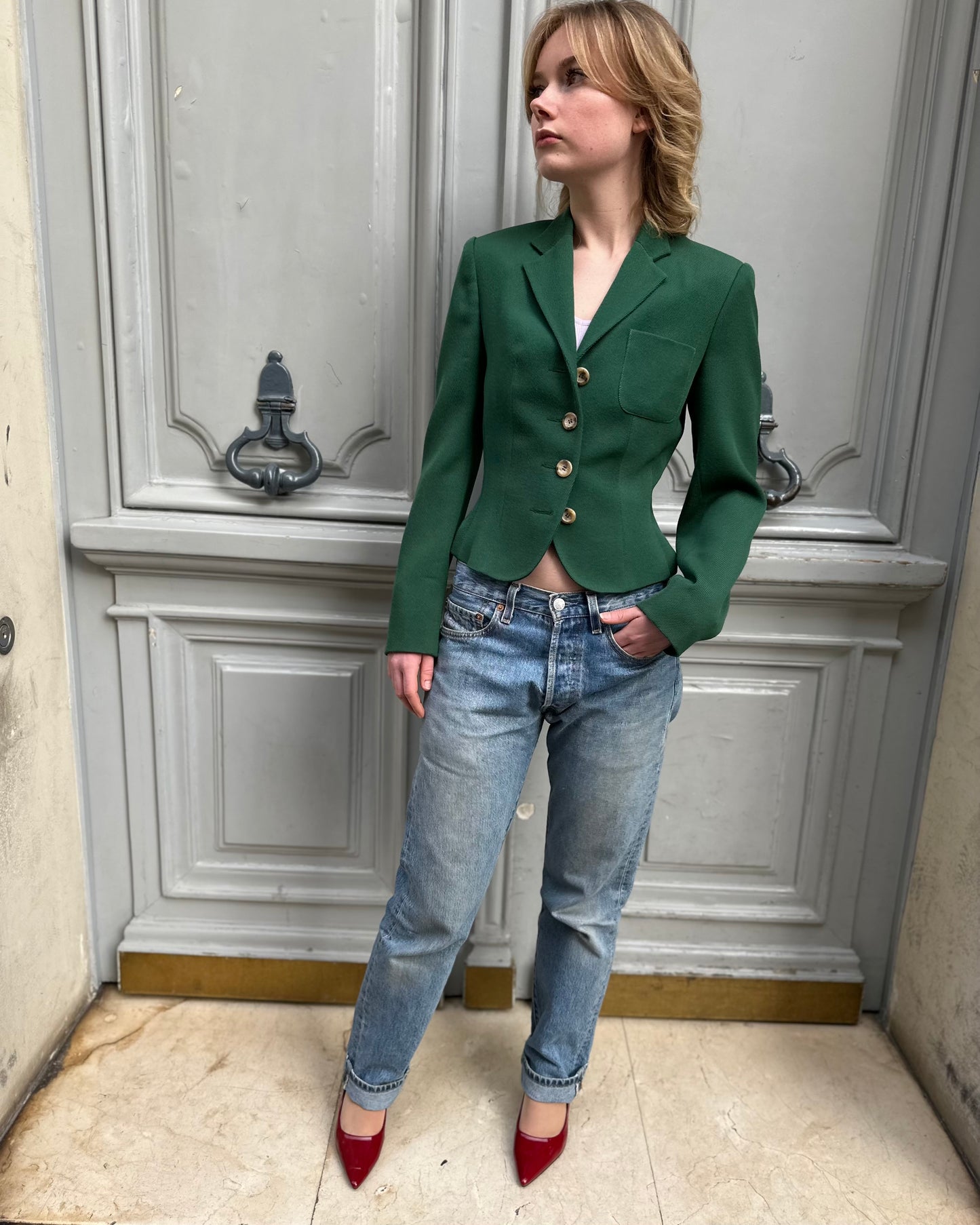 Blazer vert Nina Ricci