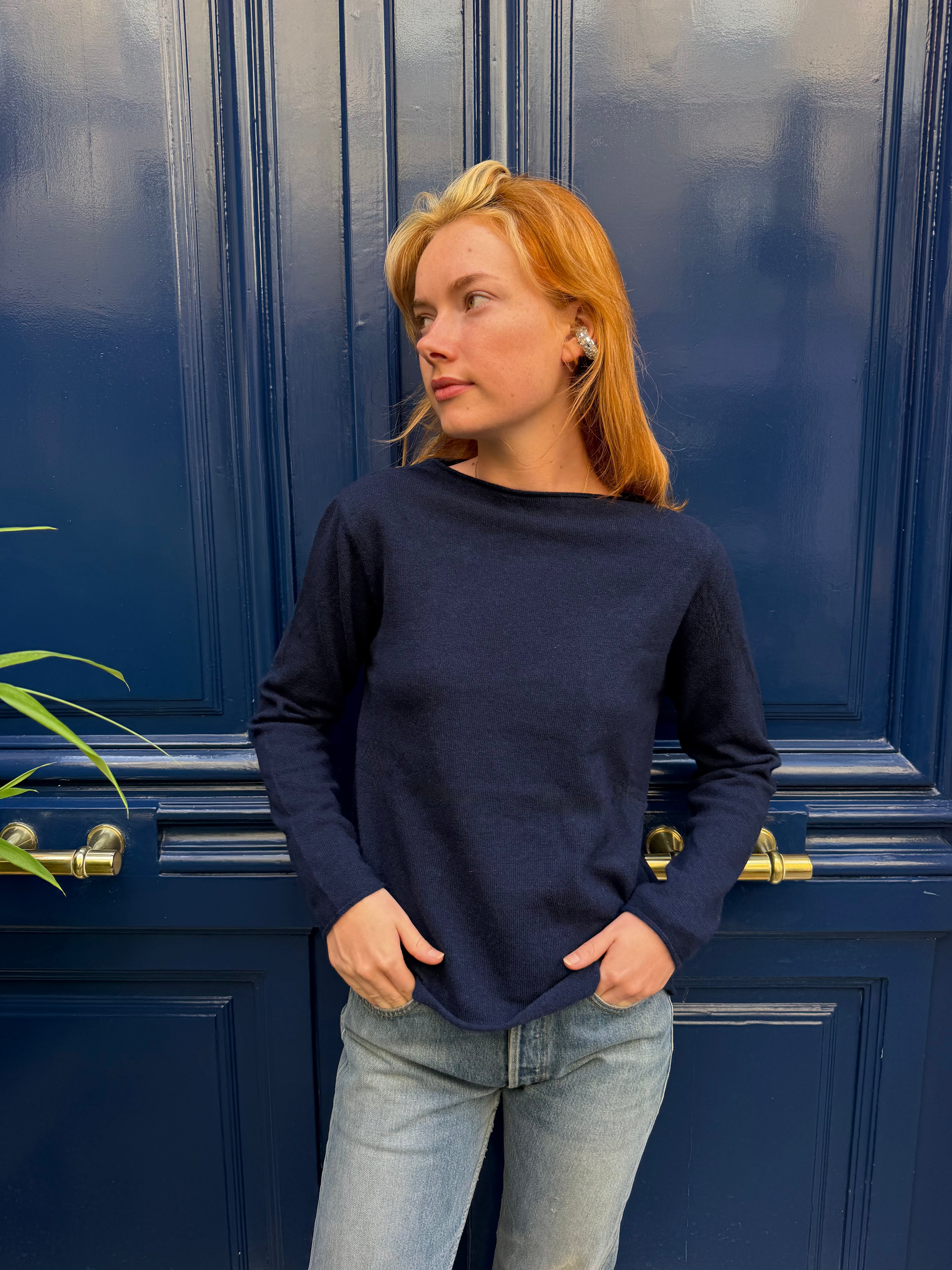 Pull bleu marine