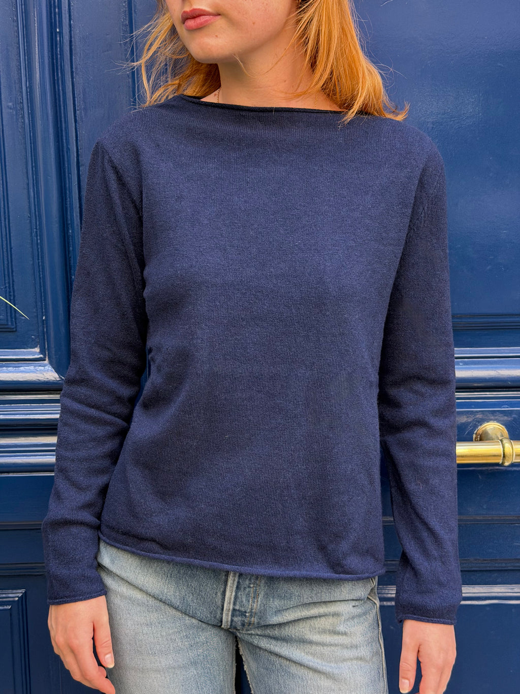 Pull bleu marine