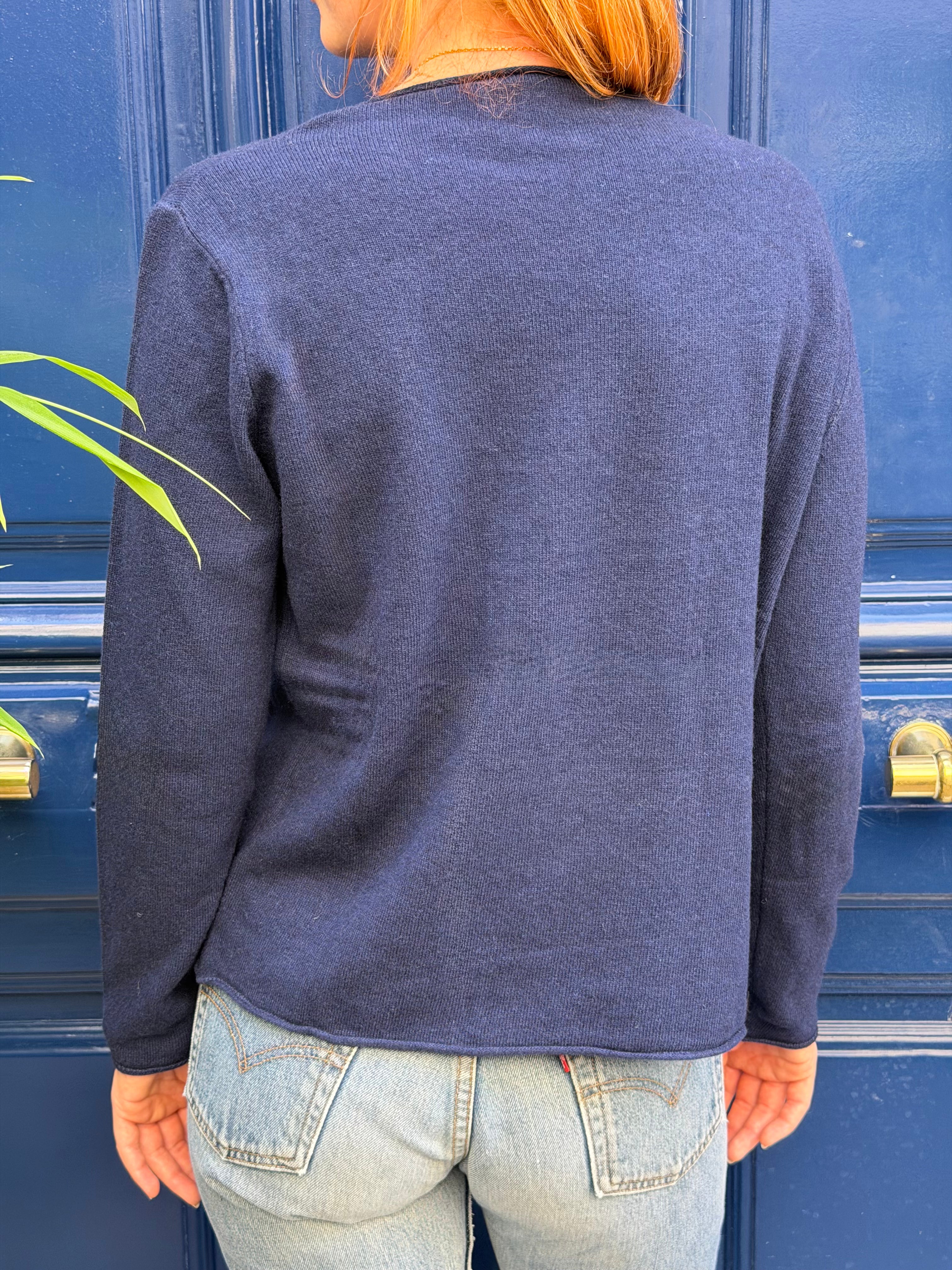 Pull bleu marine