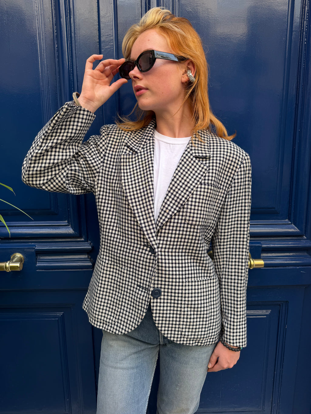 Blazer Yves Saint Laurent Variation à carreaux