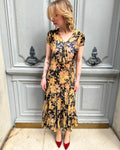 Robe longue à fleurs 30's
