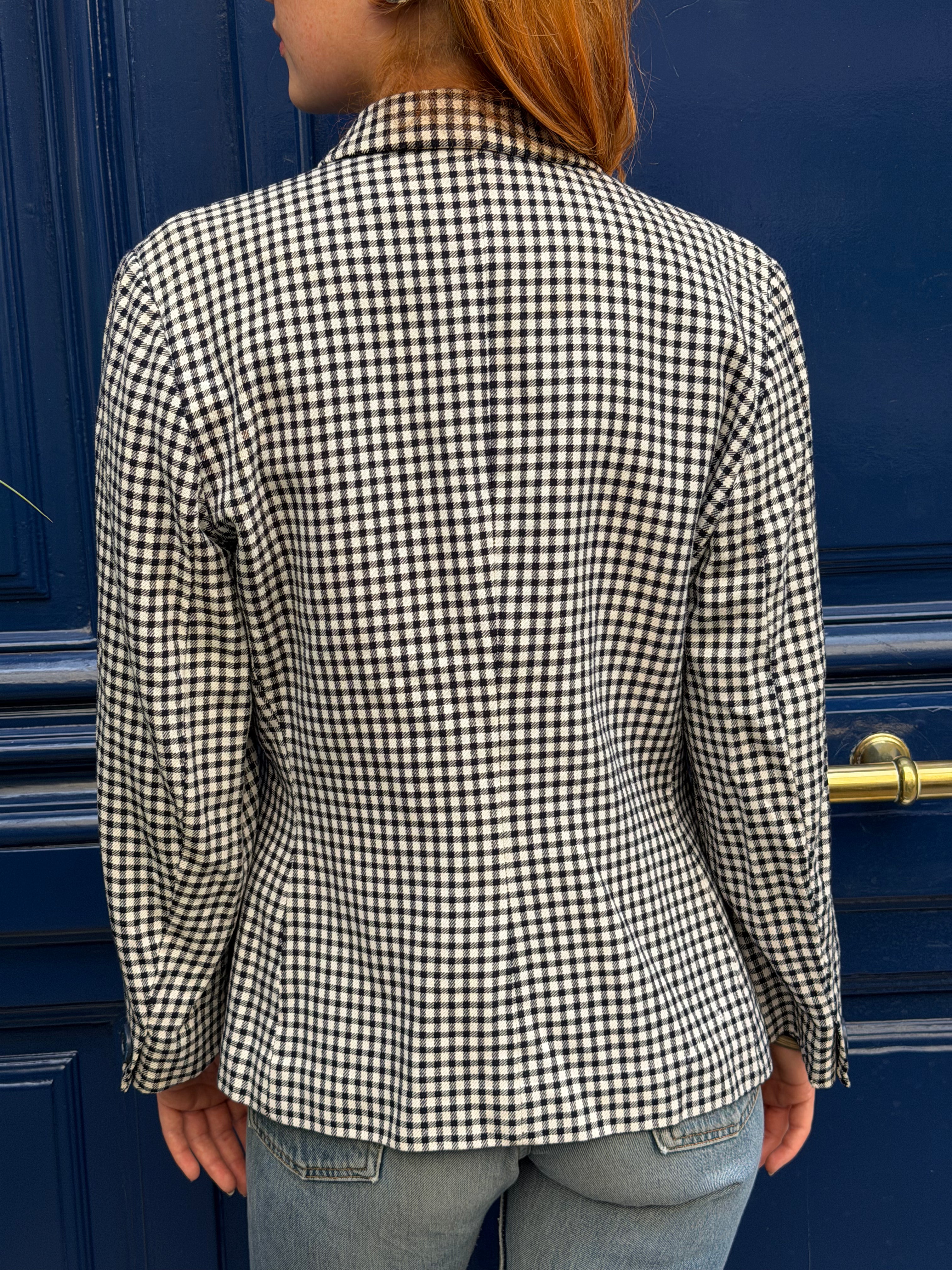 Blazer Yves Saint Laurent Variation à carreaux
