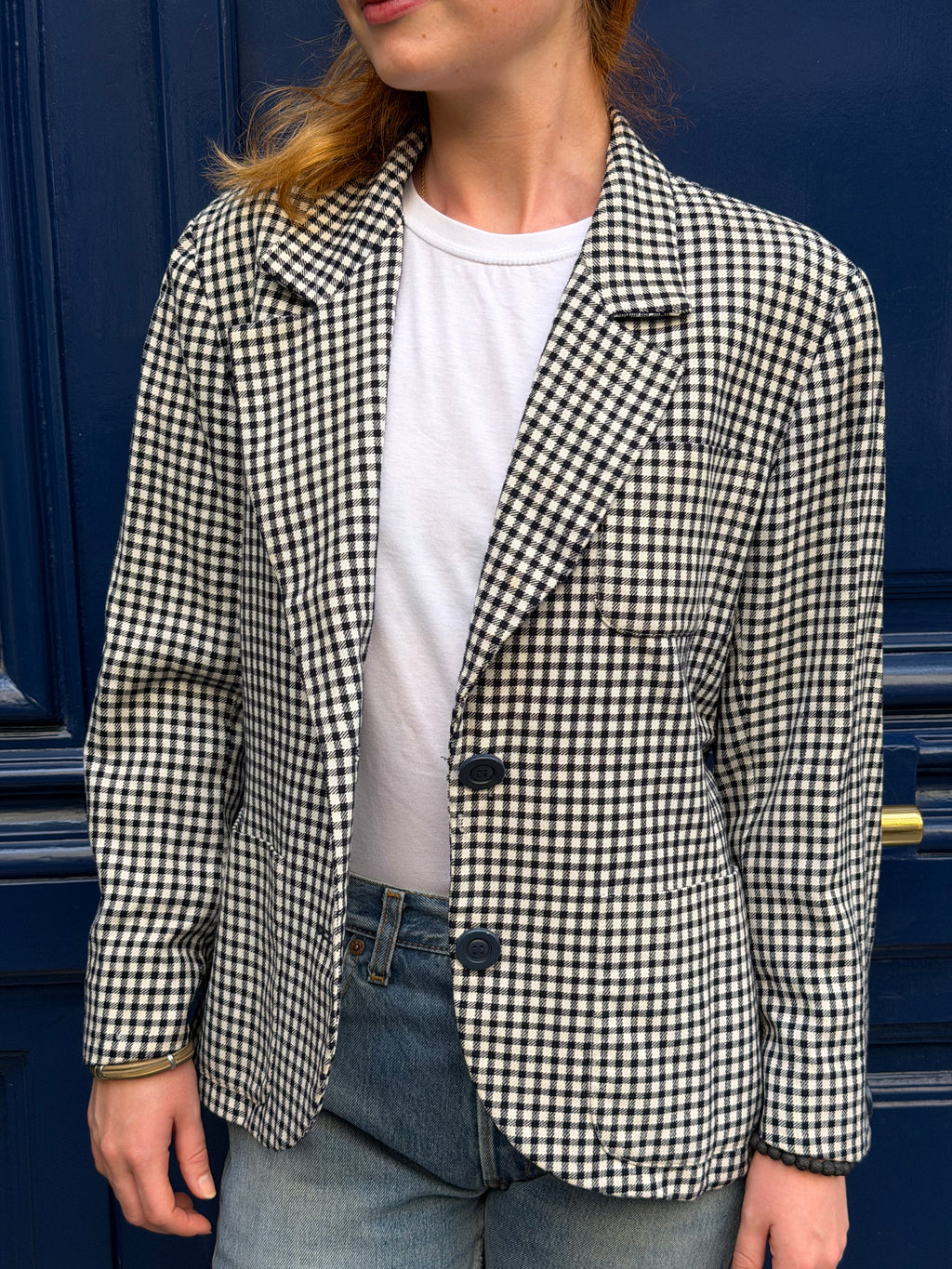 Blazer Yves Saint Laurent Variation à carreaux