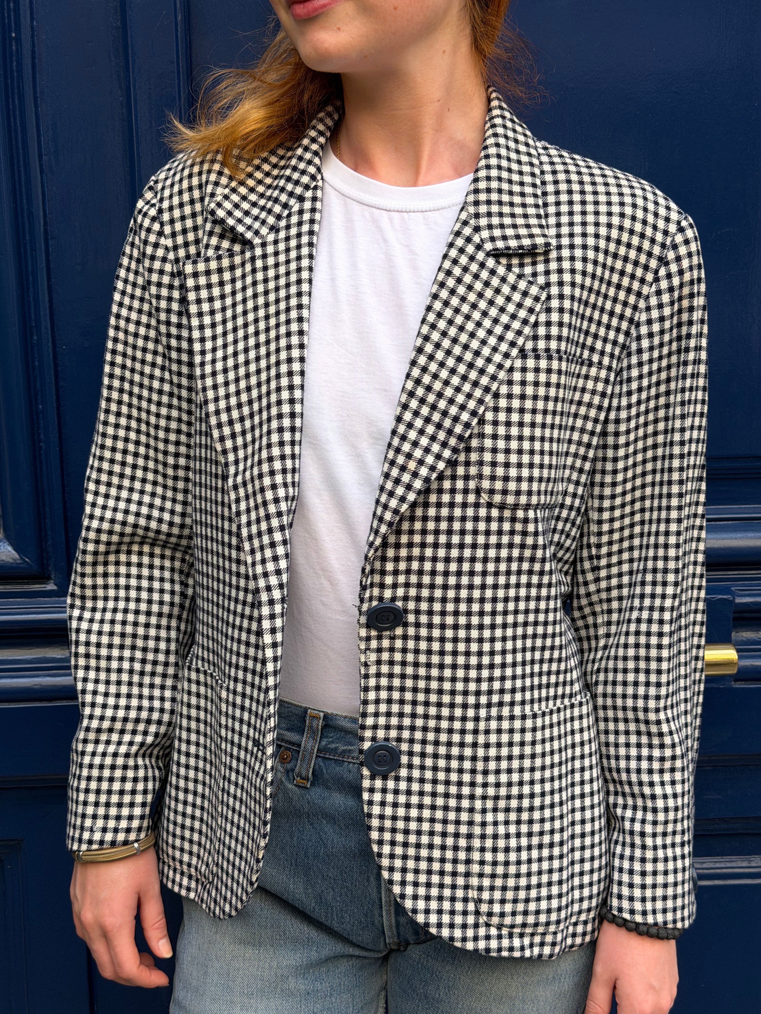 Blazer Yves Saint Laurent Variation à carreaux