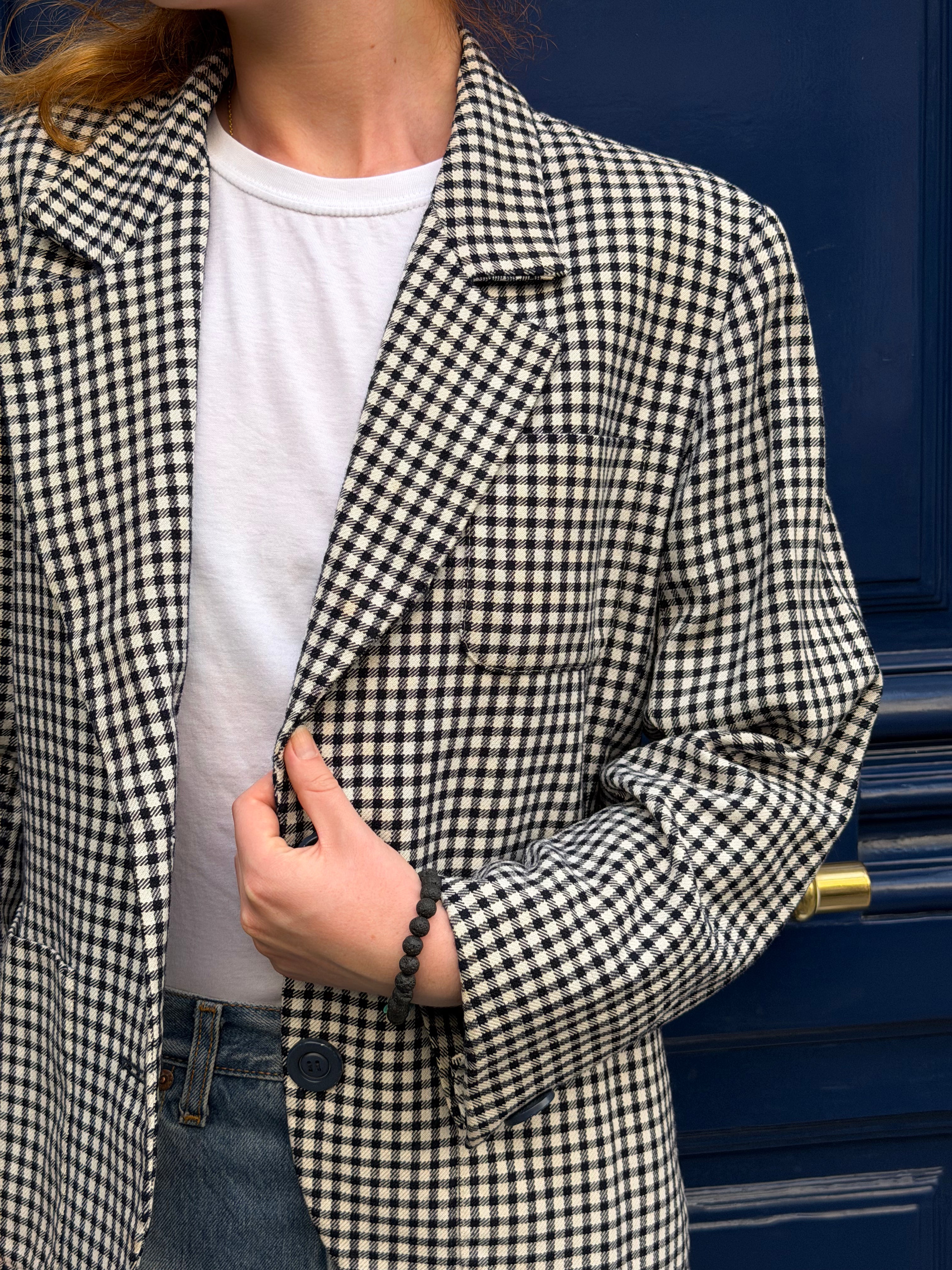 Blazer Yves Saint Laurent Variation à carreaux