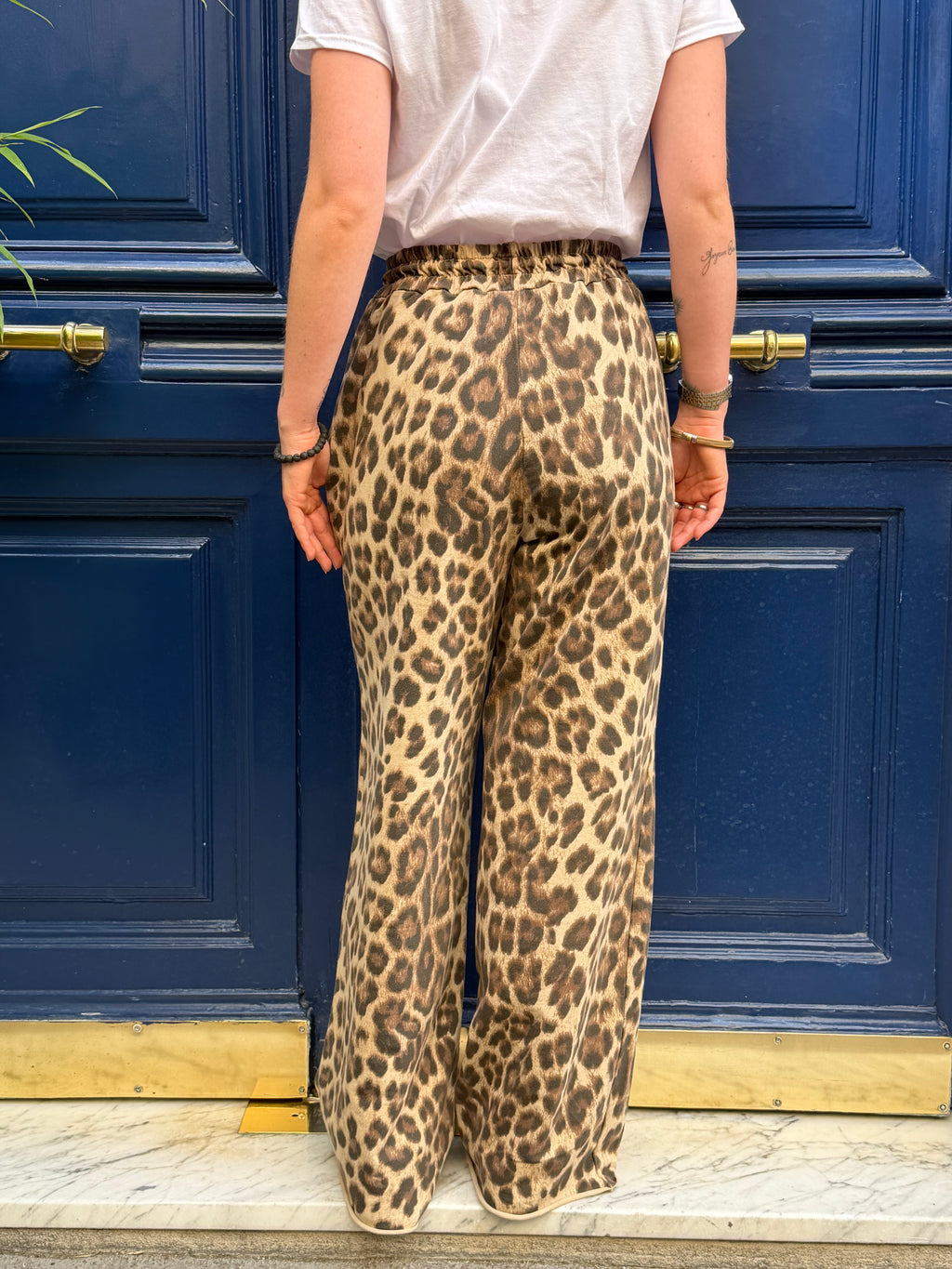Pantalon imprimé léopard