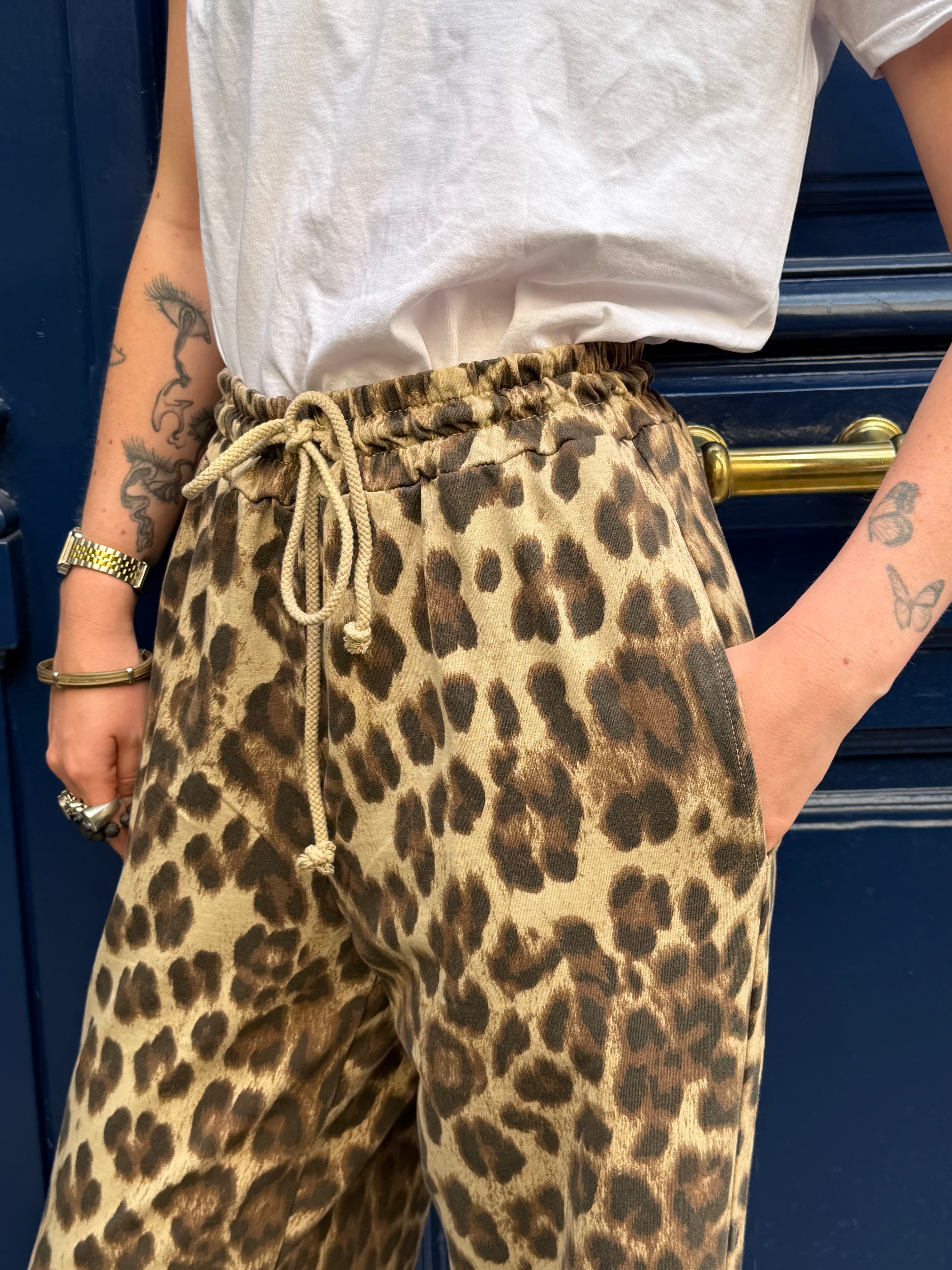 Pantalon imprimé léopard