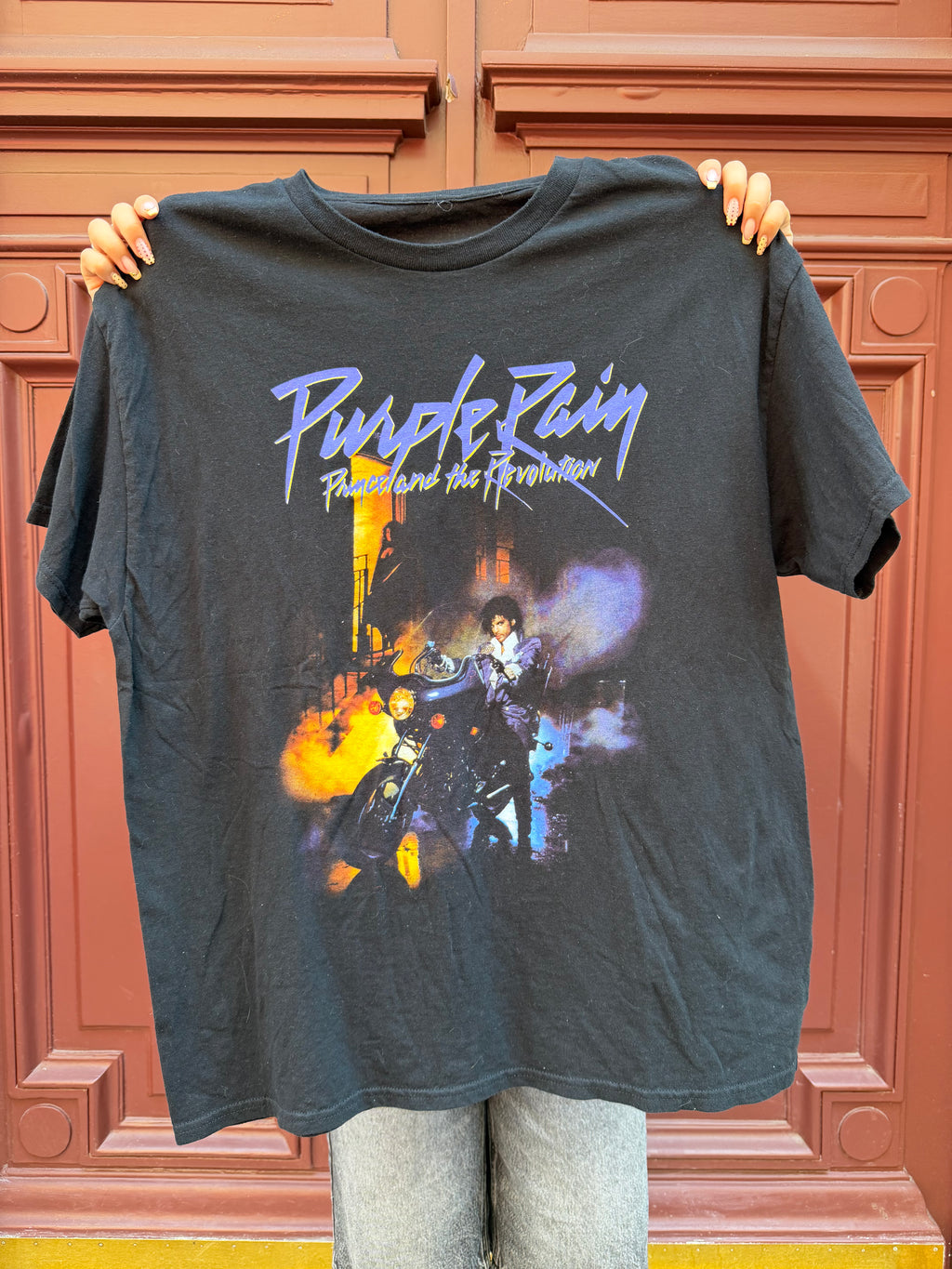 T-shirt noir Purple Rain