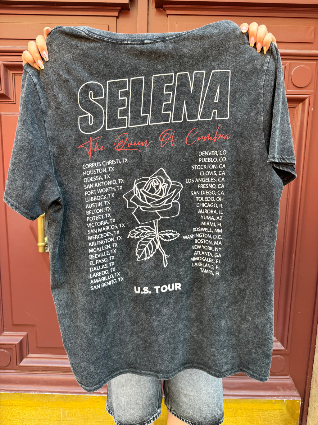 T-shirt gris Selena