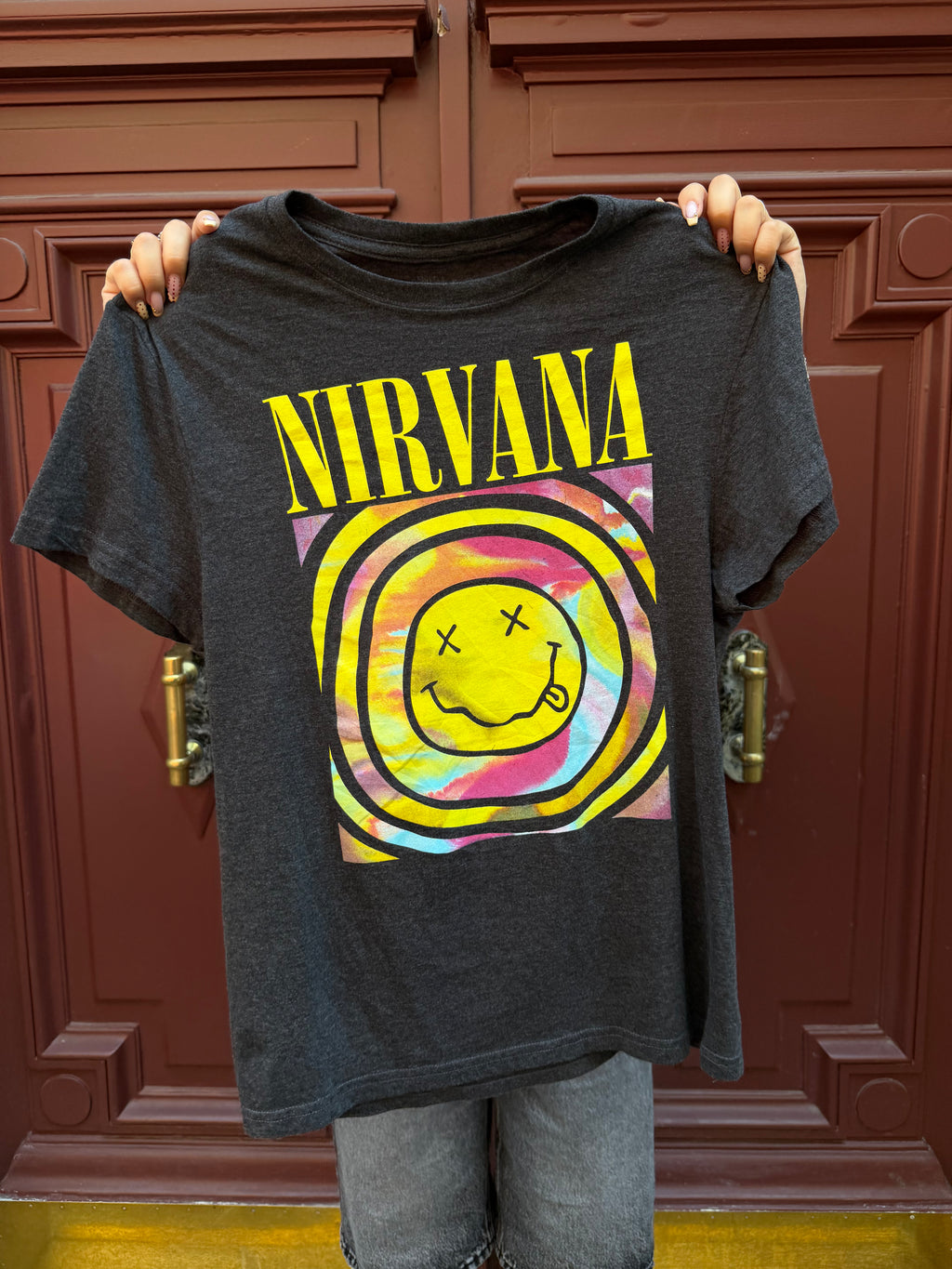 T-shirt gris Nirvana