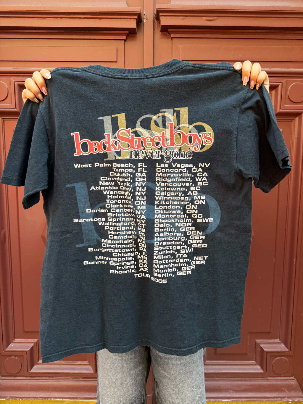 T-shirt noir Backstreet Boys