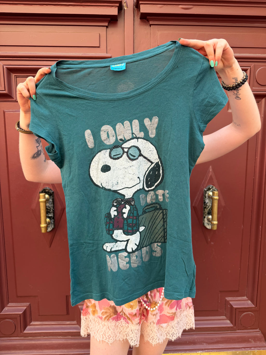 T-shirt bleu Snoopy