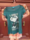 T-shirt bleu Snoopy
