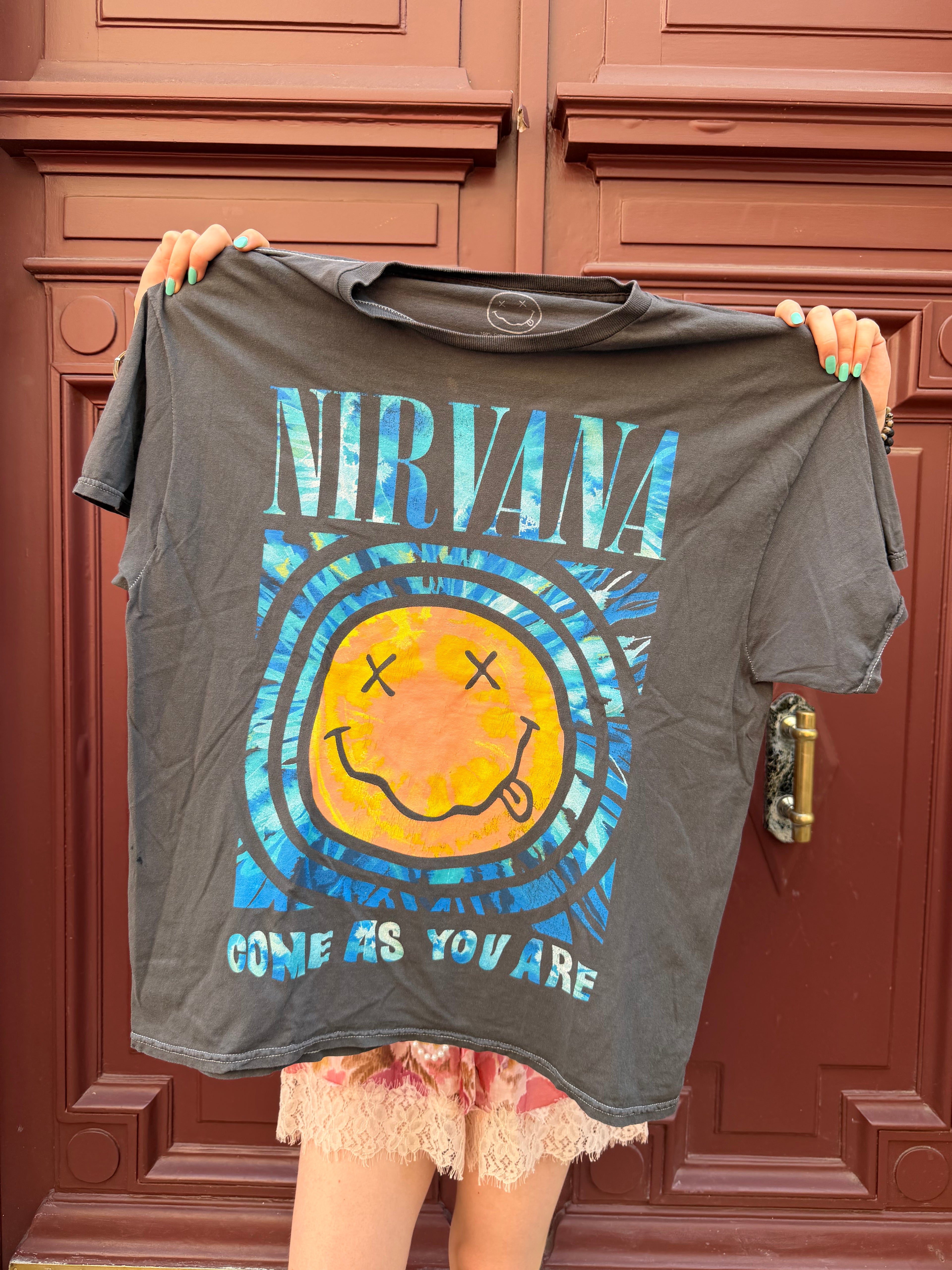 T-shirt gris Nirvana