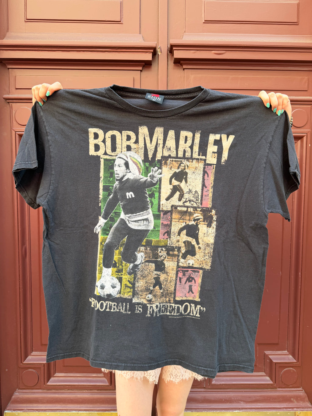 T-shirt noir Bob Marley