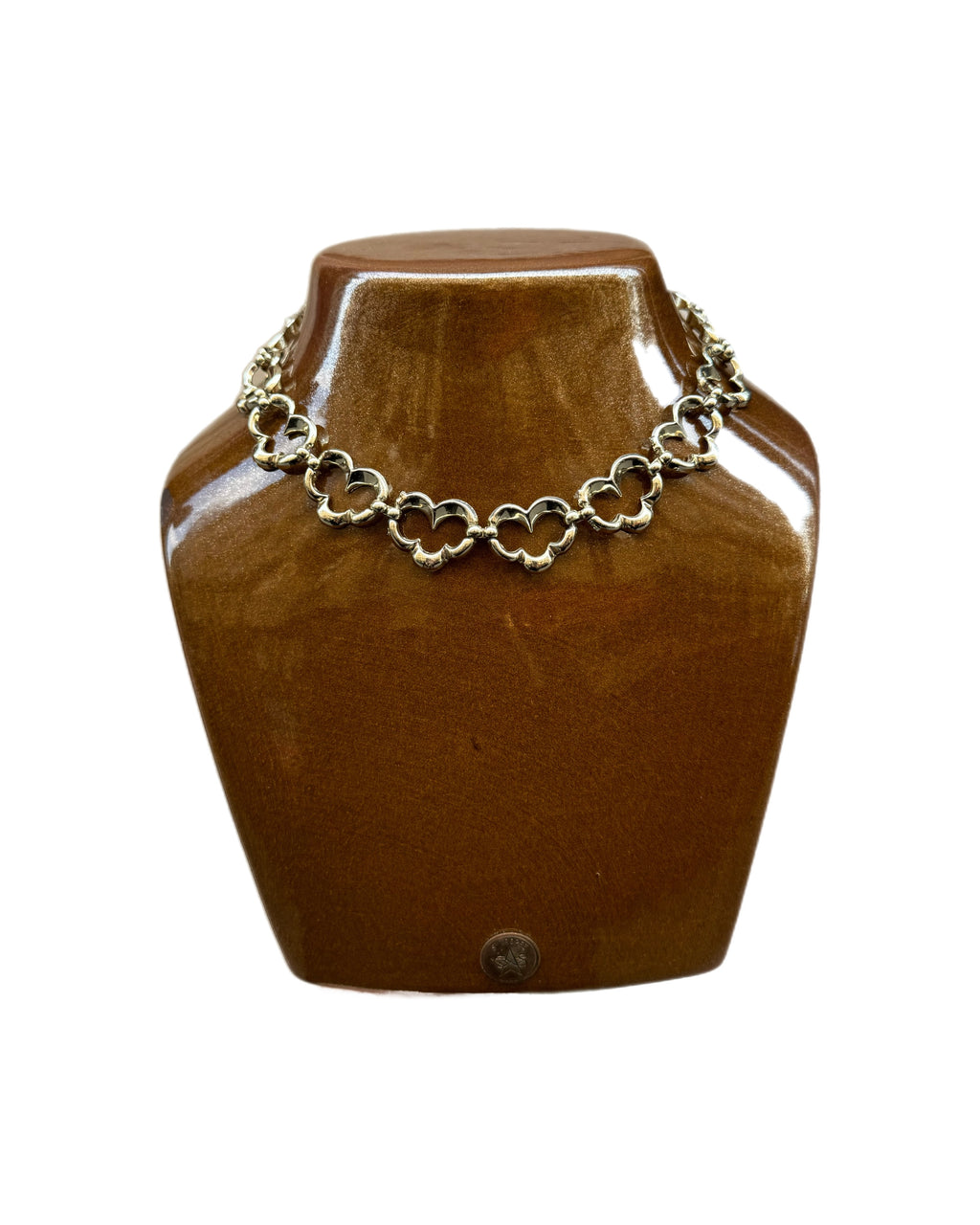 Collier trèfle doré Monet