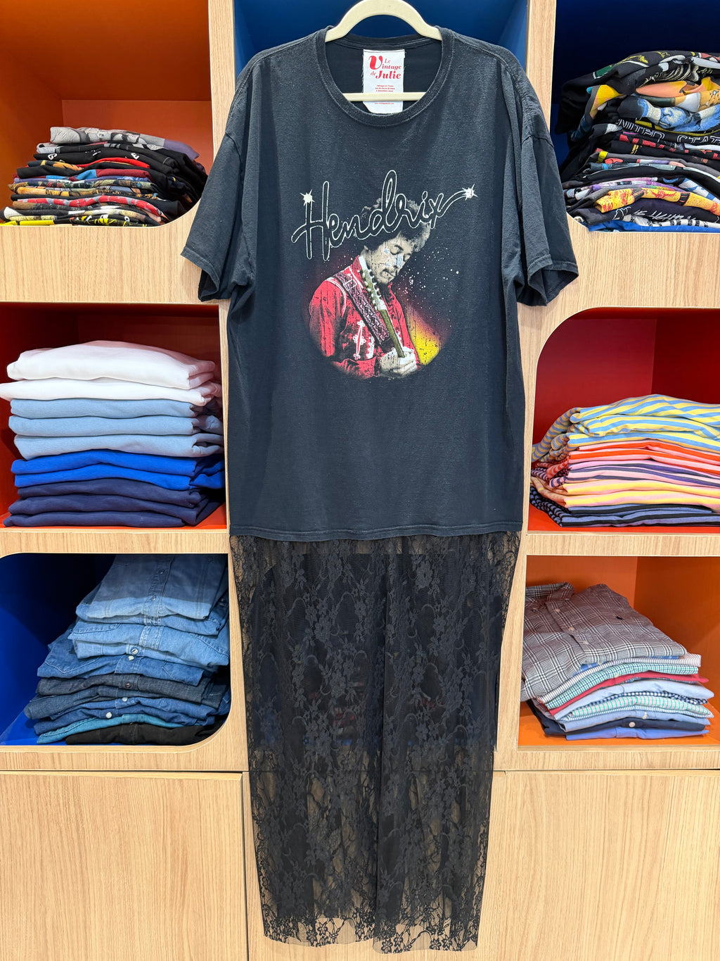 Robe upcyclée « Jimi Hendrix »