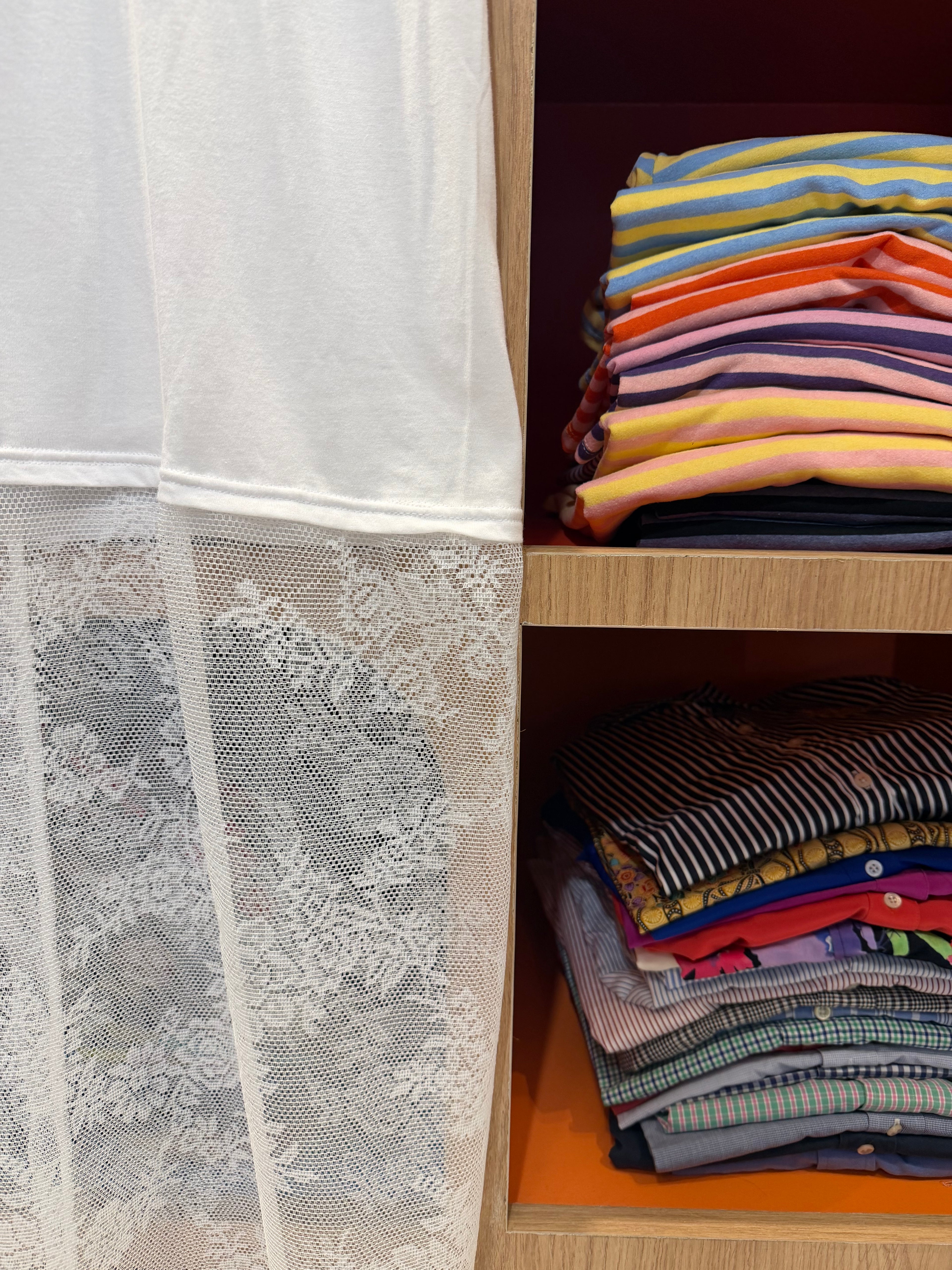 Robe upcyclée Fruit of the Loom Blanche