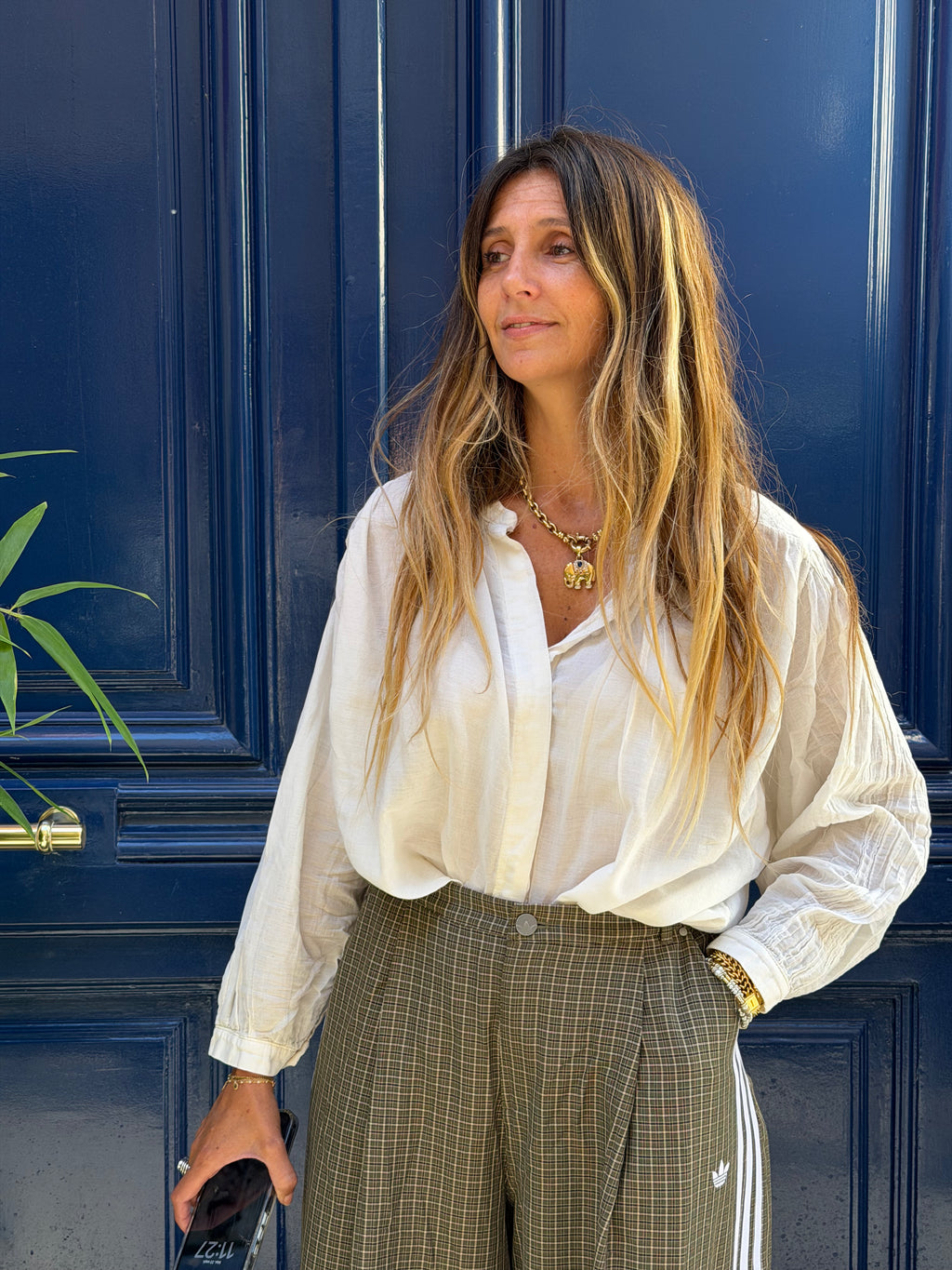 Blouse blanche fluide