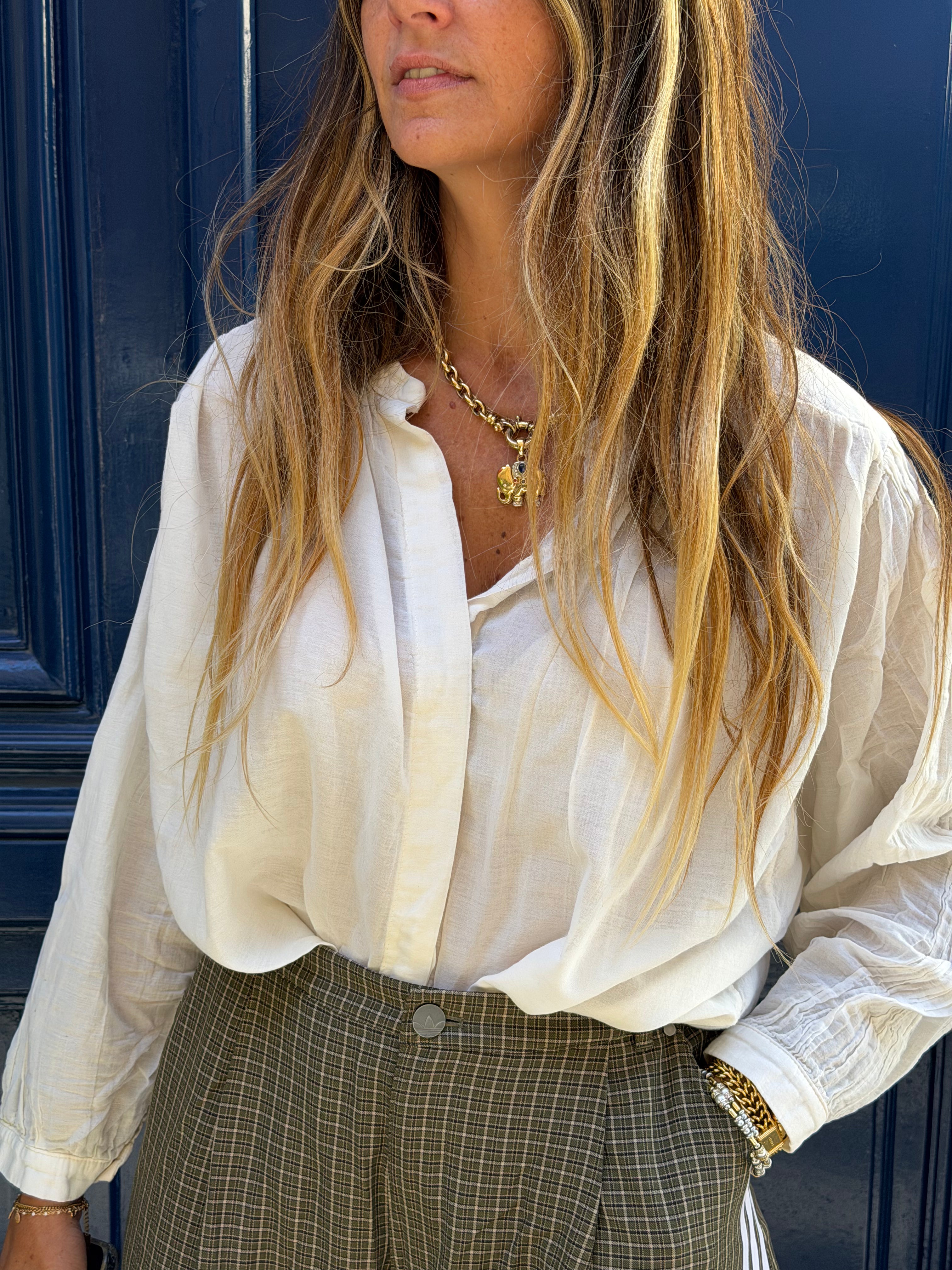 Blouse blanche fluide