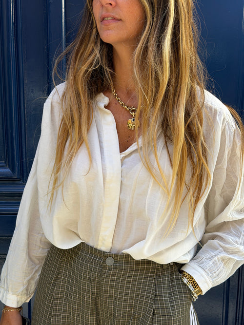 Blouse blanche fluide