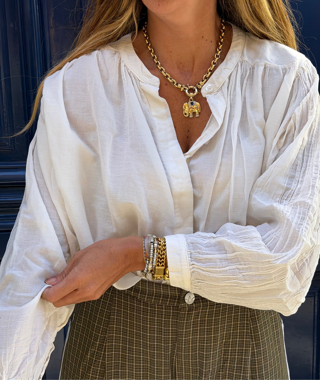 Blouse blanche fluide