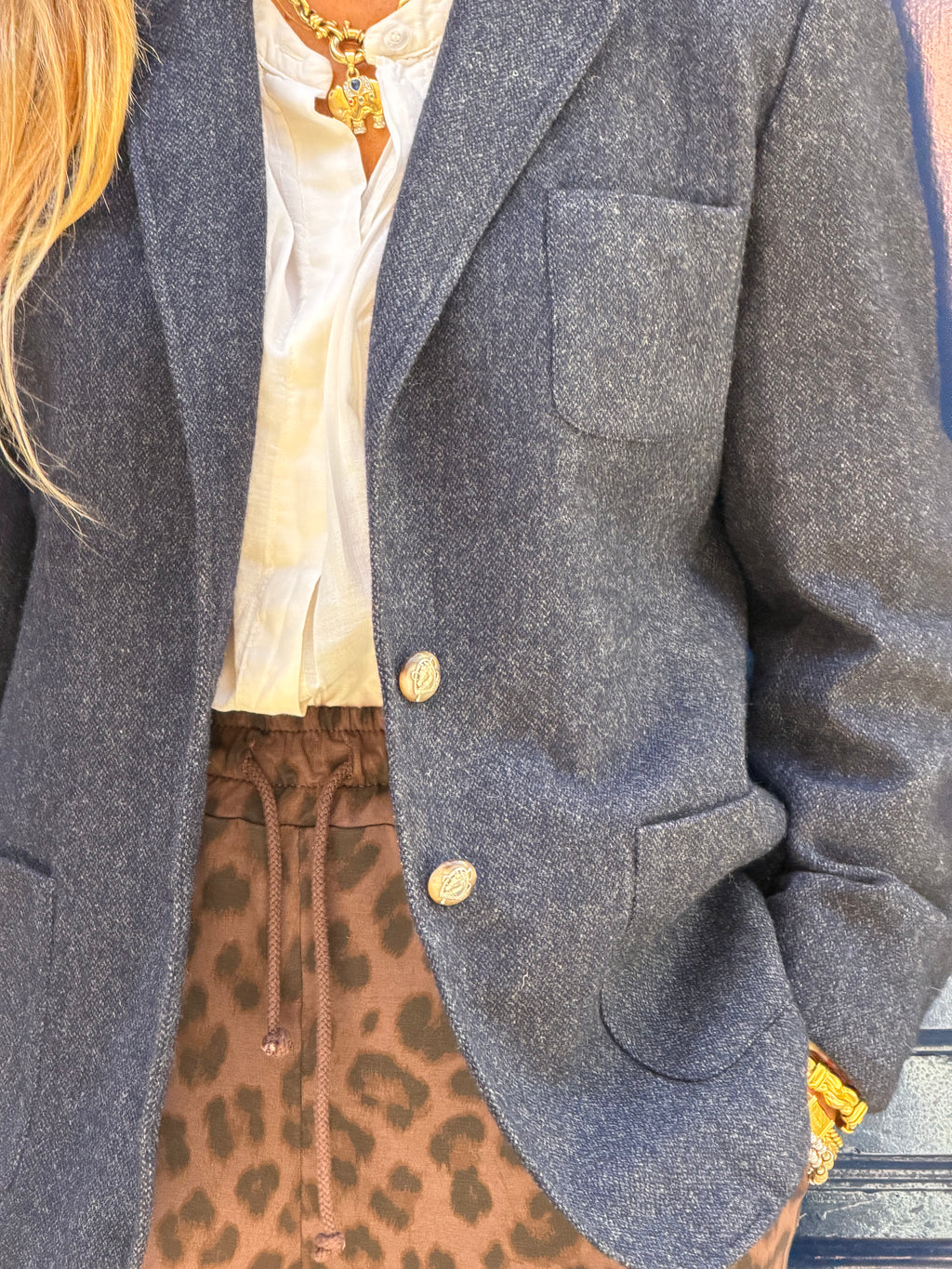 Blazer Ralph Lauren en laine gris anthracite