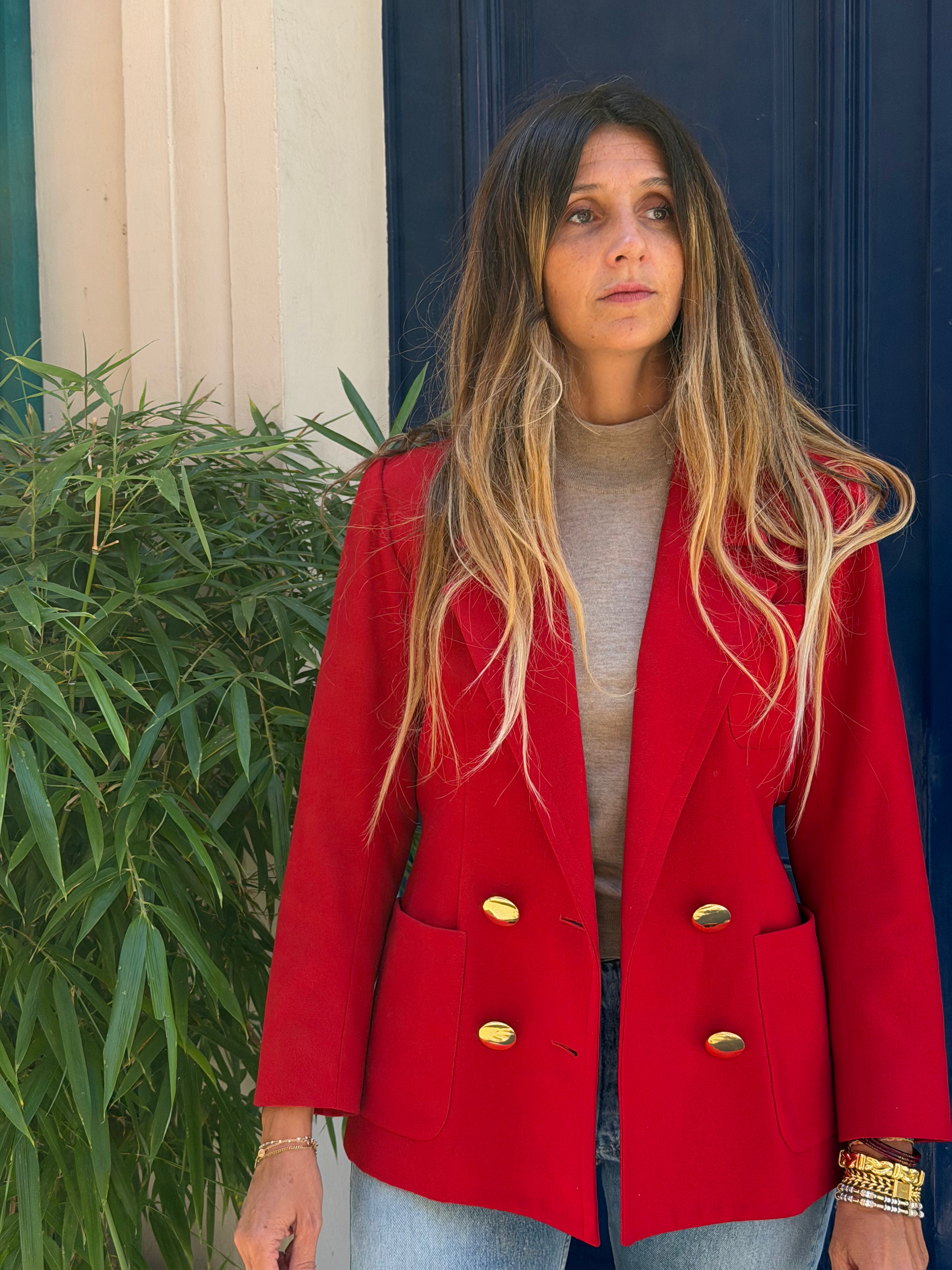 Veste YSL Variation rouge