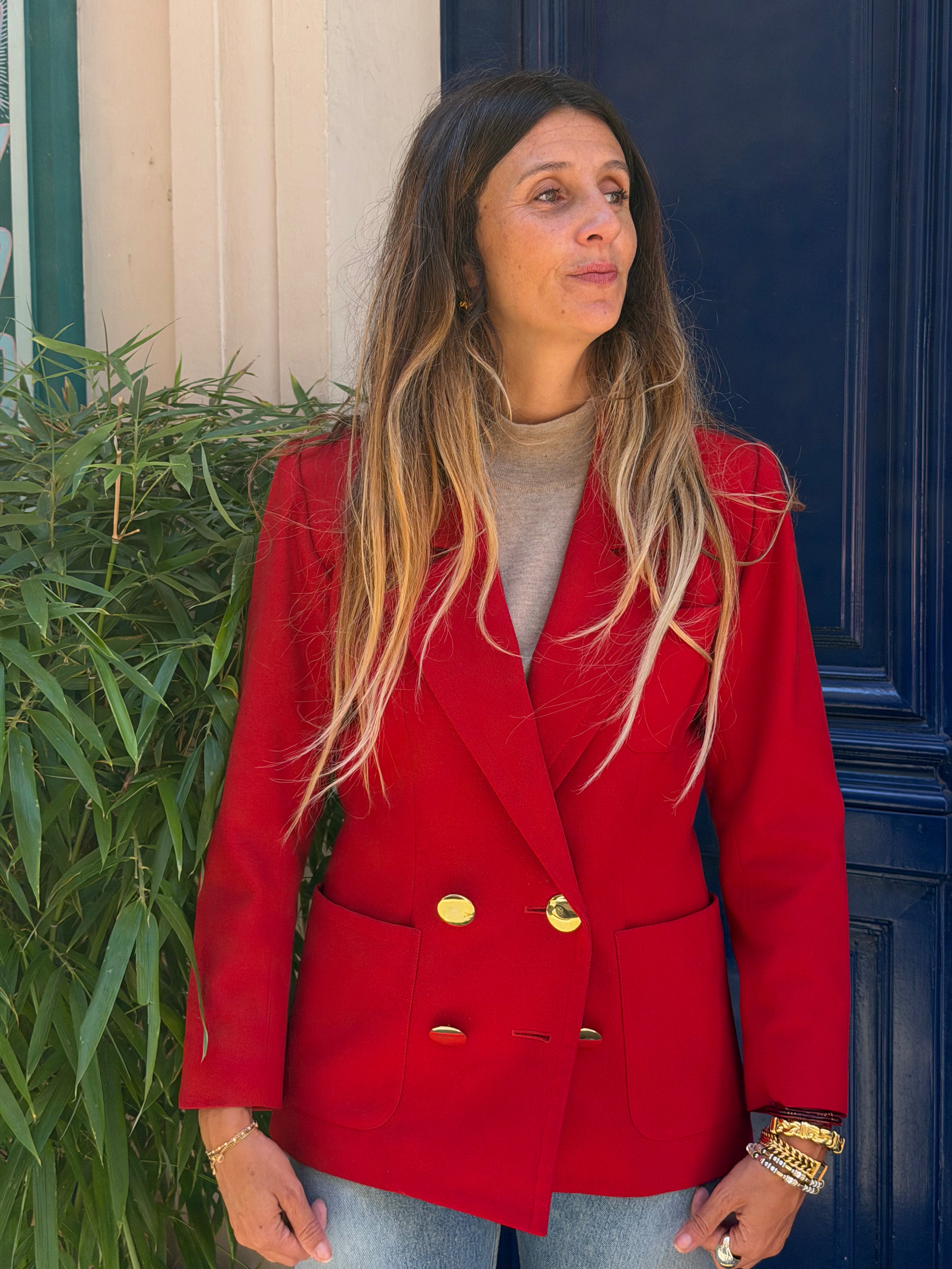 Veste YSL Variation rouge