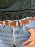 Ceinture en cuir style western