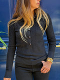 Pull Chanel Uniform en laine noire
