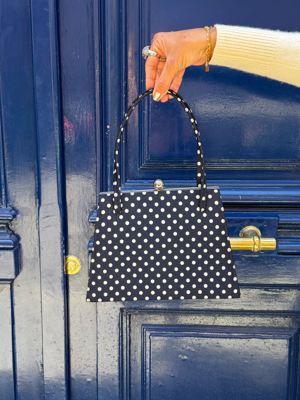Sac à main à pois Dollargrand London